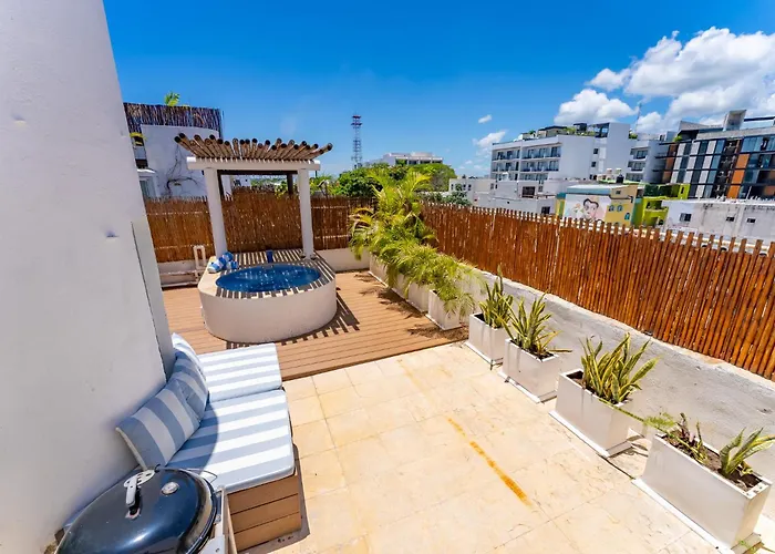 2 Story Ph Heated Jacuzzi Close 5th Playa del Carmen